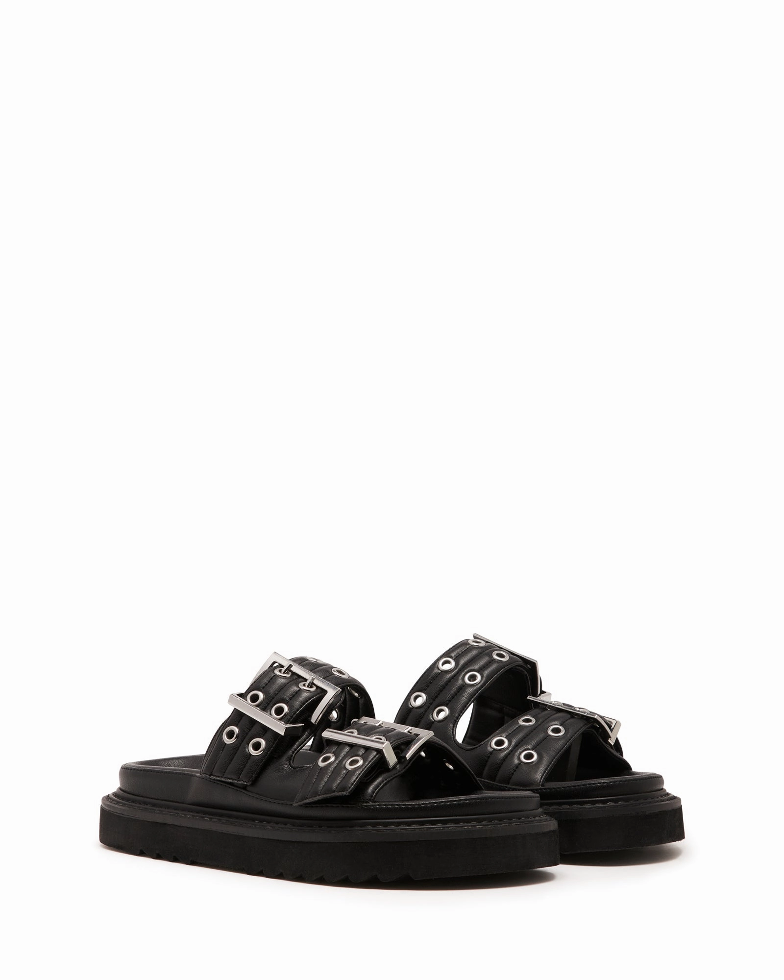 Stability Posts Origin Sandal Black Smooth