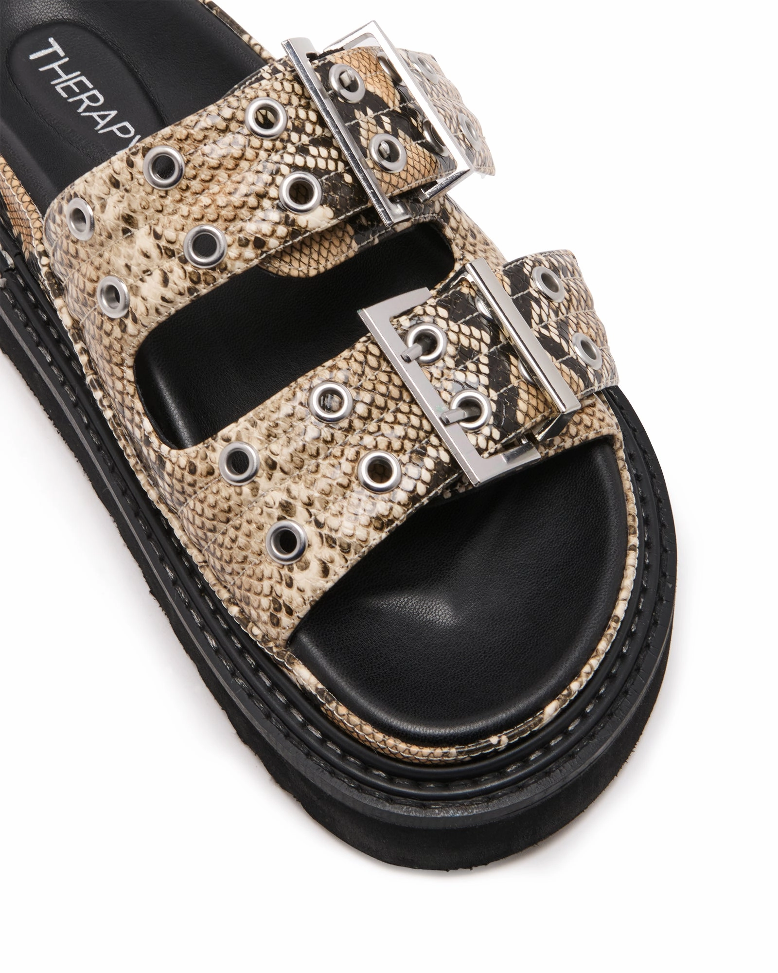 Arch Contour Design Origin Sandal Black/White Snake