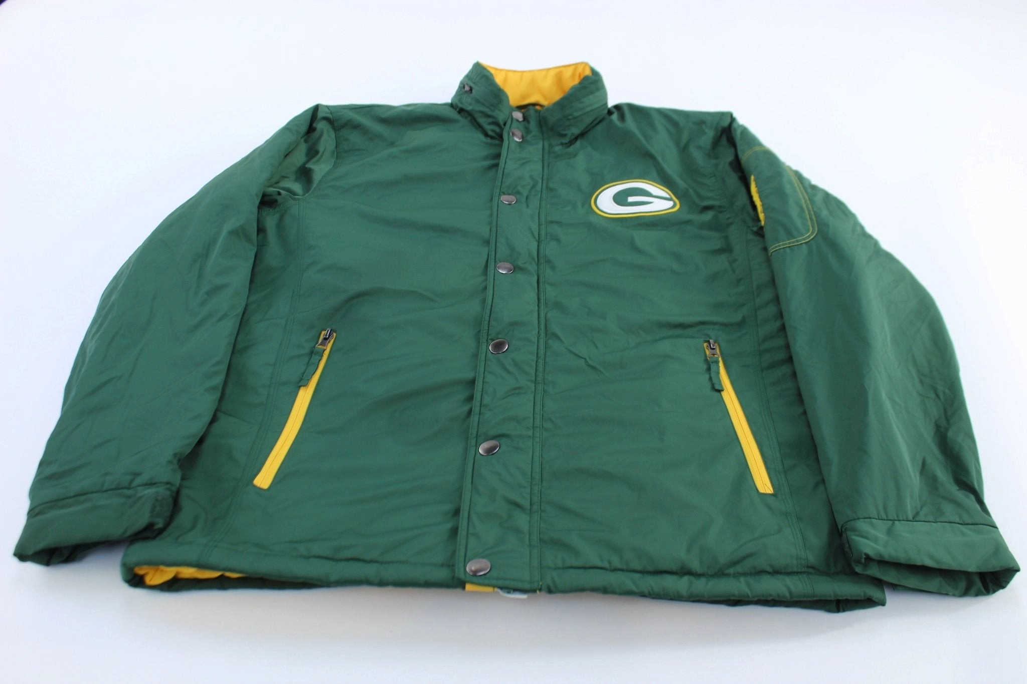 Green Bay Packers Football Embroidered Zip Up Jacket teens' evening