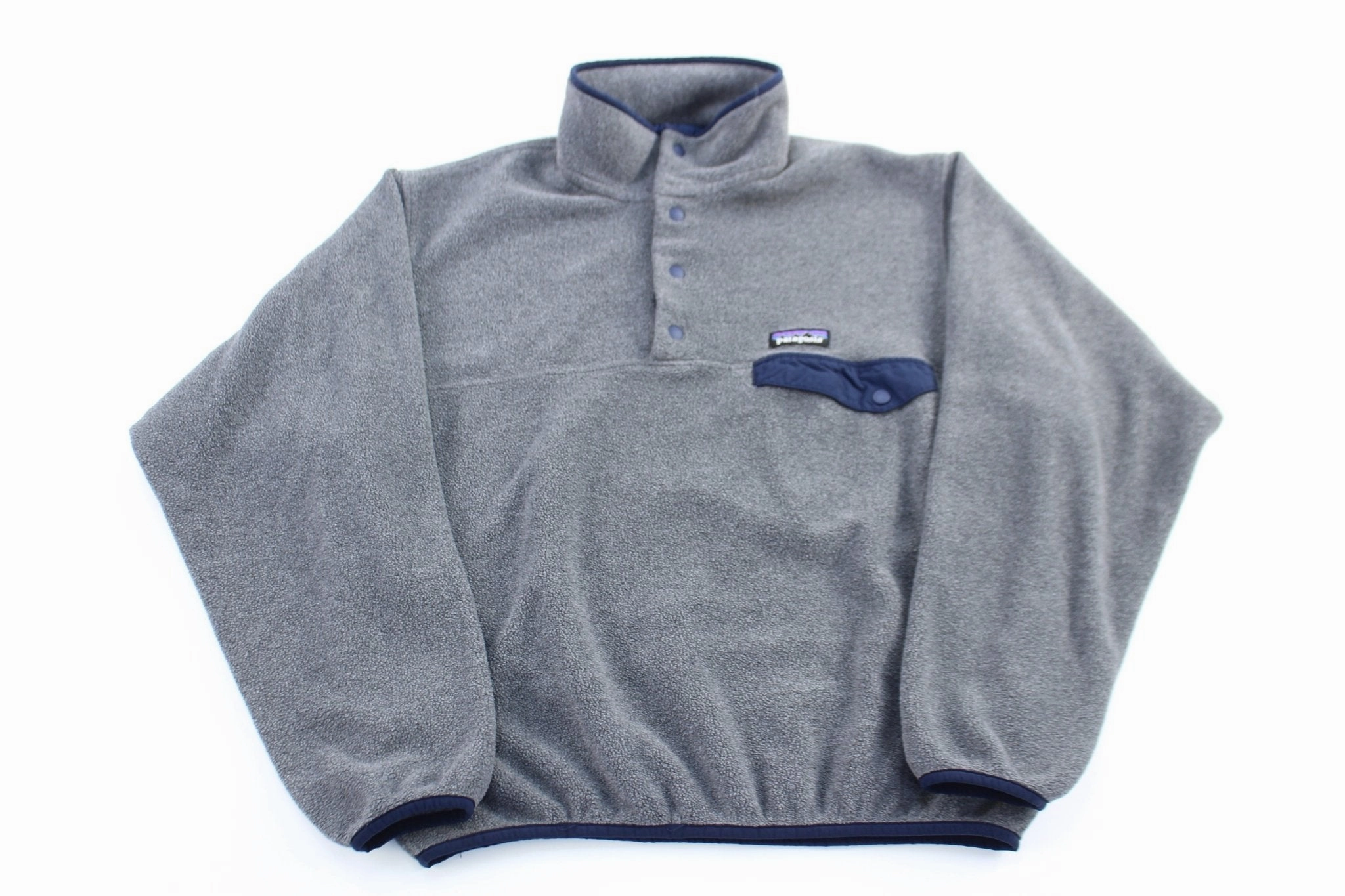 Deodorant All Day Comfort Women's Patagonia Synchilla Blue & Grey Snap-T Fleece Pullover