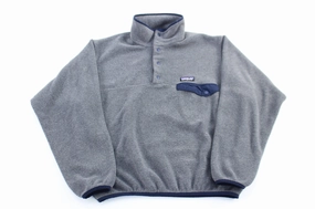 Deodorant All Day Comfort Women's Patagonia Synchilla Blue & Grey Snap-T Fleece Pullover