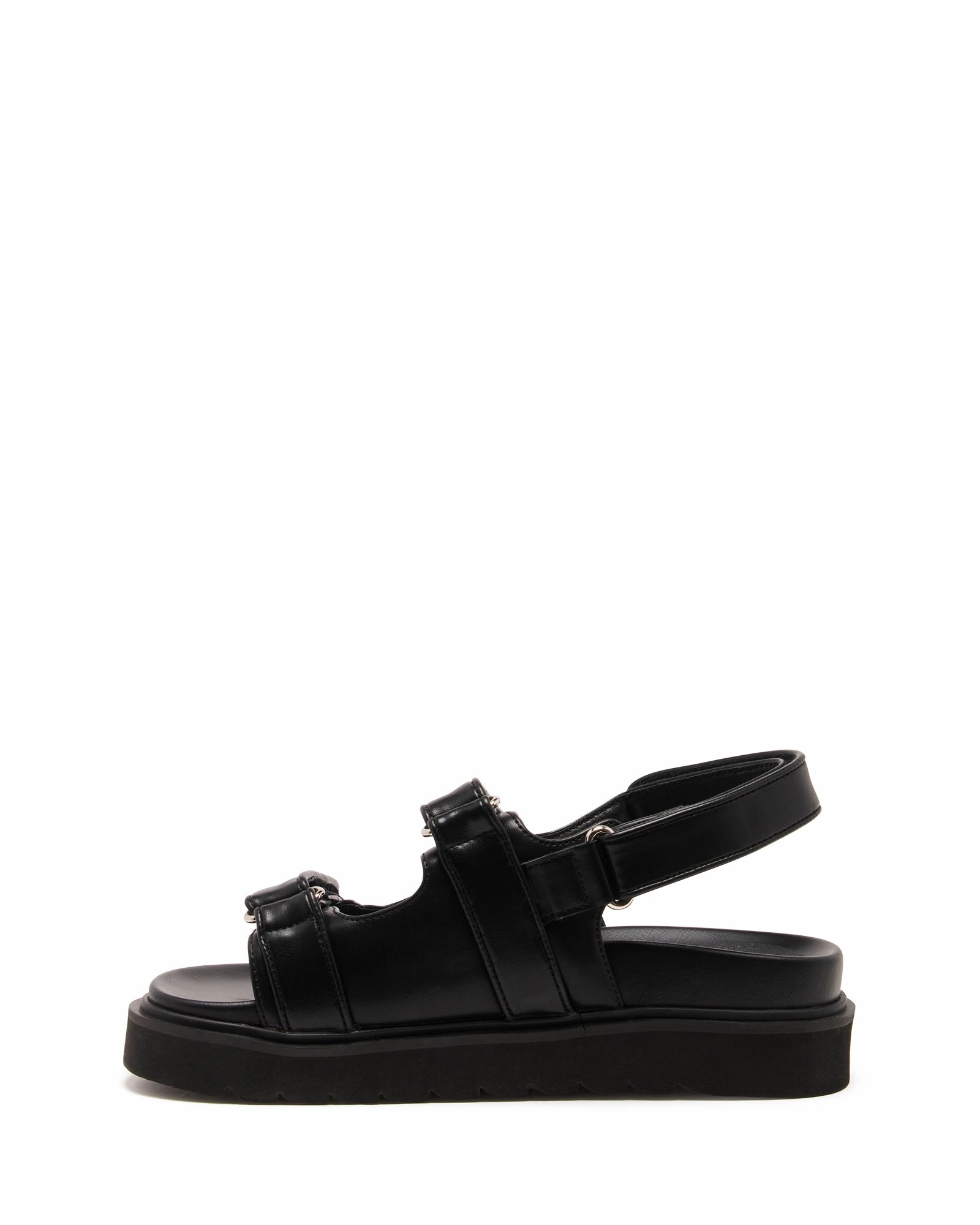 Veto Platform Sandal Black Smooth Day Comfort Fashion Flex