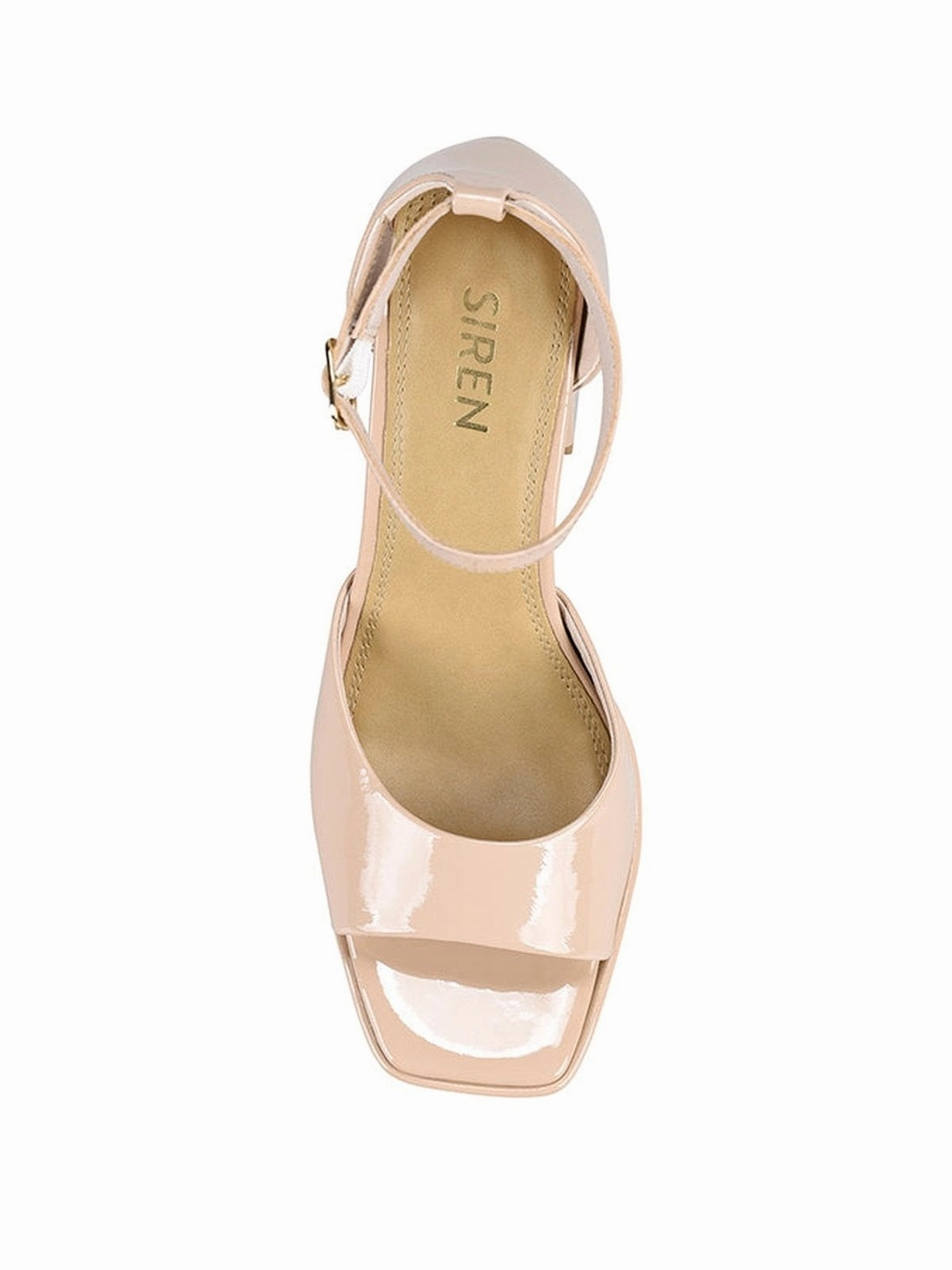 Pascale Platform Heels - Nude Patent Leather Light Move Lake View