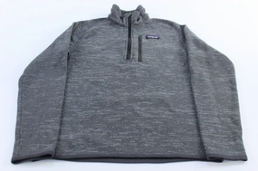 Trail Layer Daily Chill Patagonia Logo Patch Grey Quarter Zip Better Sweater