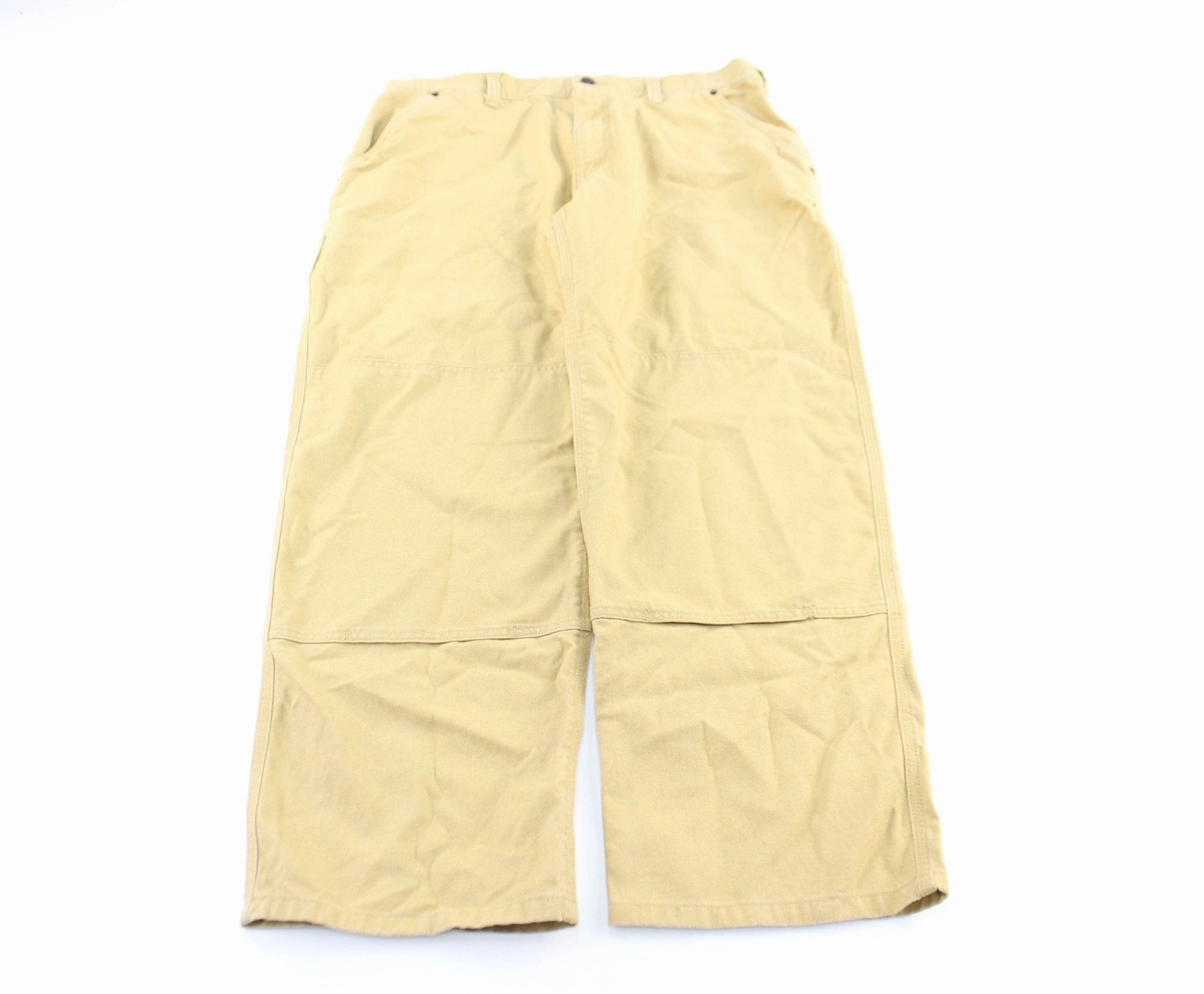 Patagonia Logo Patch Tan Outdoor Pants Comfort Control