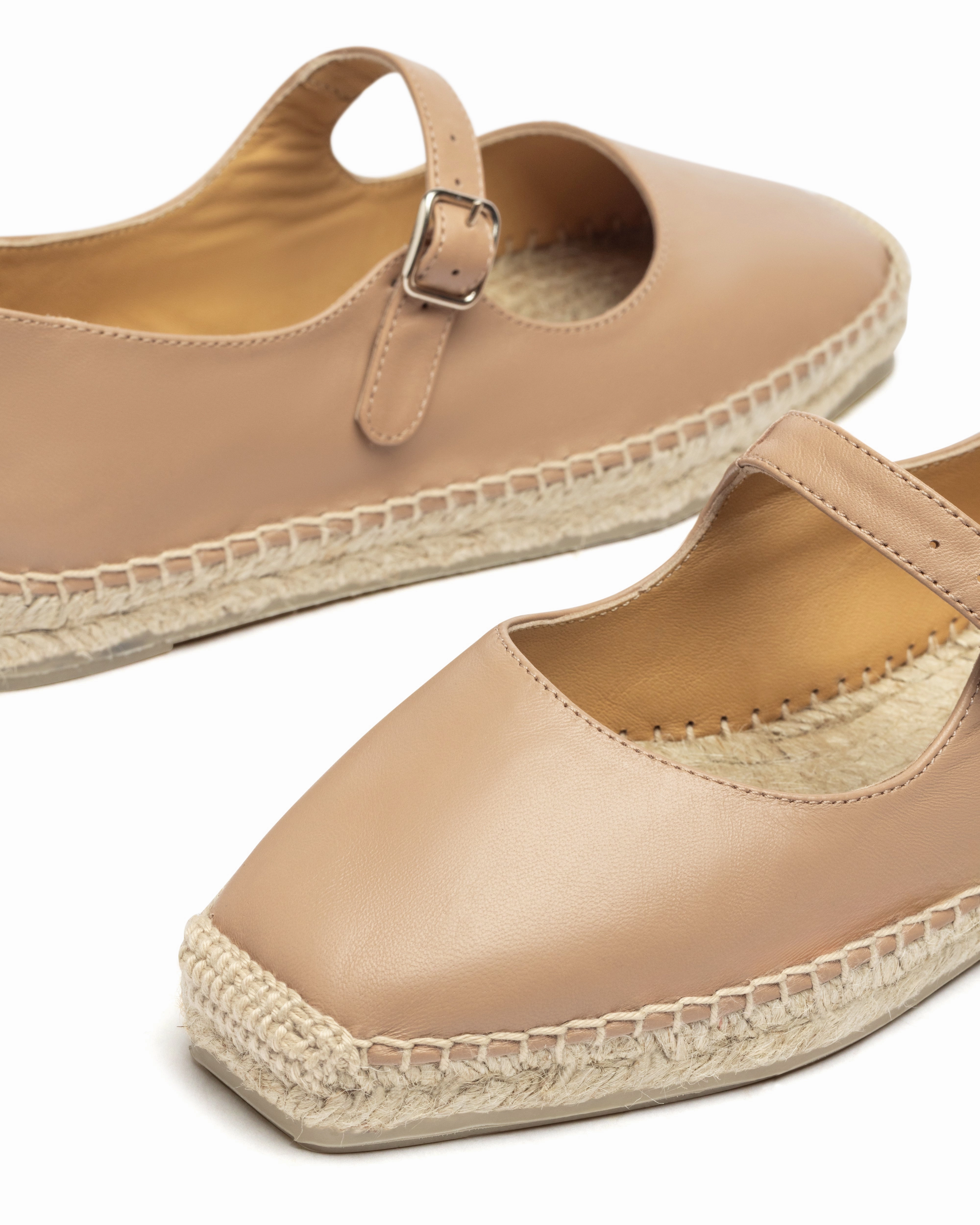 Pepa Mary Jane Nude Espadrille Chic Mode