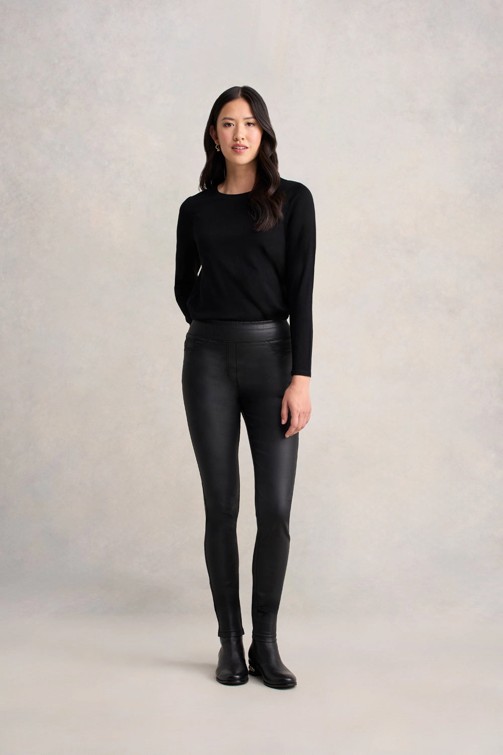 Bengajean? Skinny Leg Coated - Black Sustainable Denim Production Weekender Wear