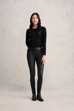 Bengajean? Skinny Leg Coated - Black Sustainable Denim Production Weekender Wear