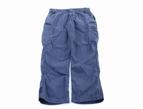 Women's Carhartt Logo Patch Navy Blue Cargo Pants FlexibleKneePanels Stretch Panel