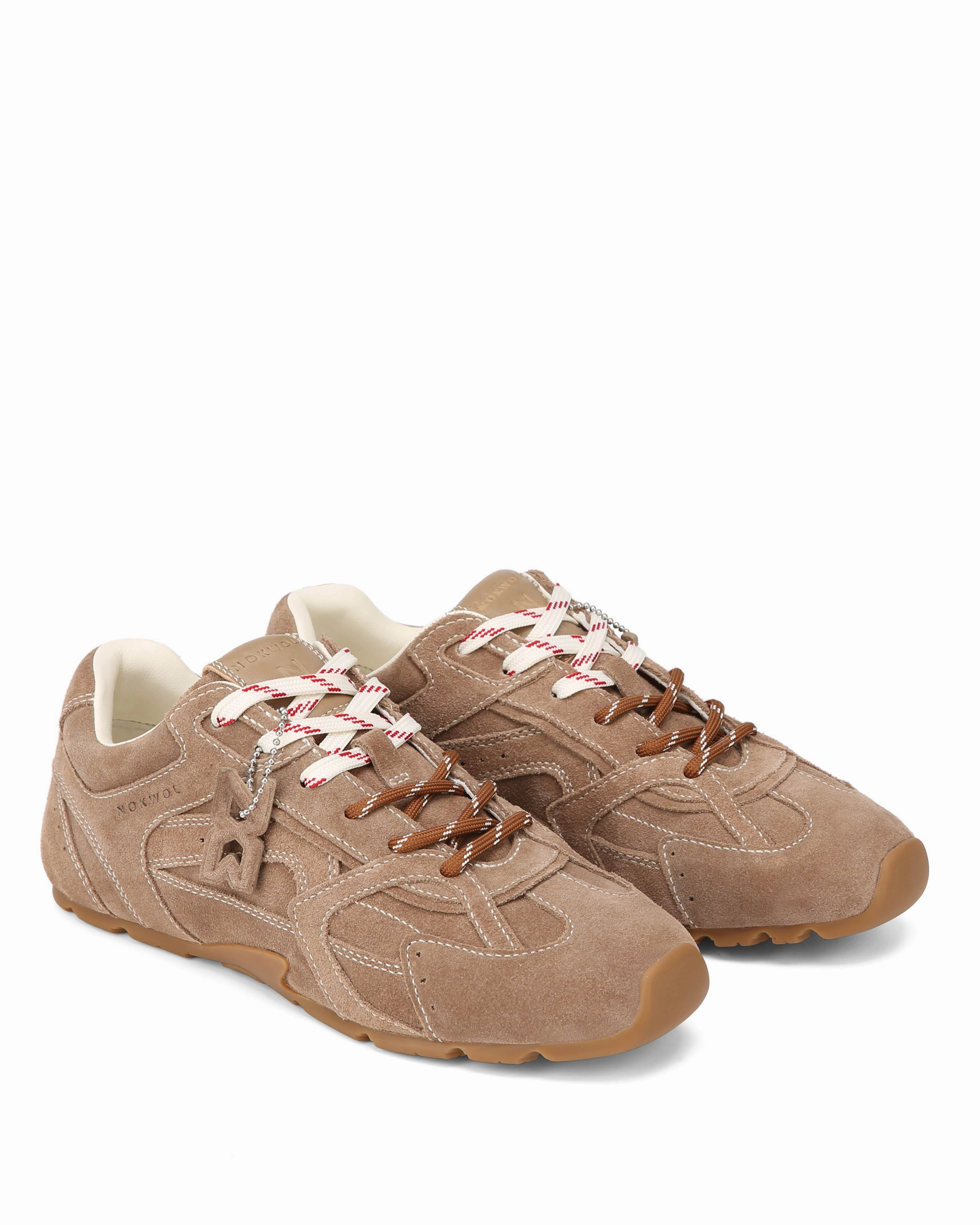Neutral Frame Casual Athletic Atlas Mushroom Suede