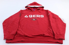 San Francisco 49ers Football Embroidered Reebok Pullover Hoodie Performance Wear