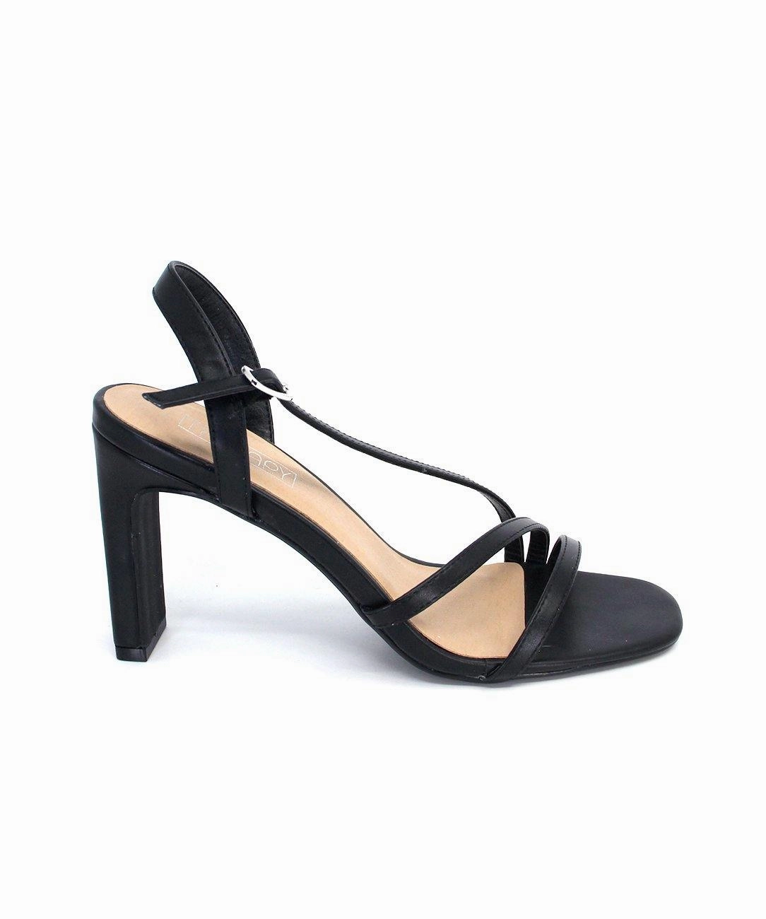 Glamorous Shoes Ankle Strap Shoes Pesaro Black *FINAL SALE*