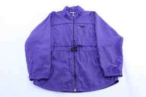 Stage Women's Reebok Embroidered Logo Purple Zip Up Jacket