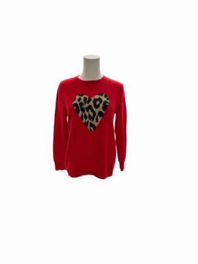 Low carbon footprint Philosophy Women's Cashmere Sweater Cheetah Red M