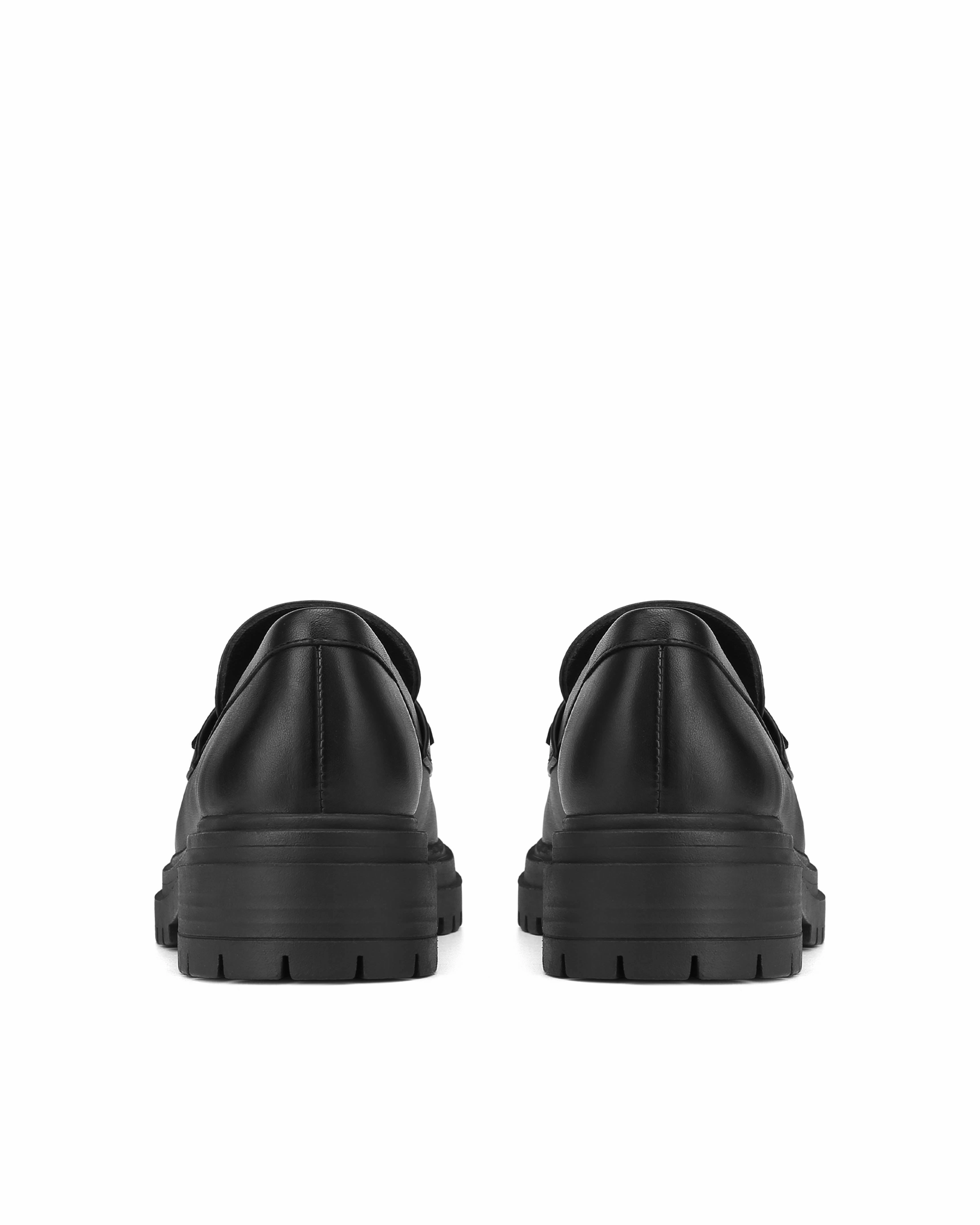 Trendy Sole Walk Long Phoe Black Leather