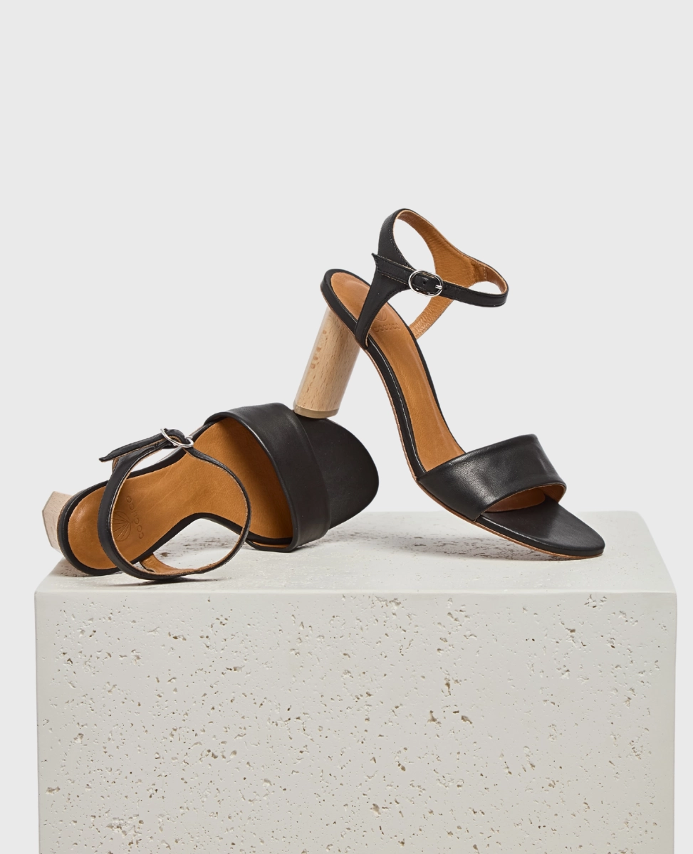 Textured Grip Surface perforated Gigi Heel