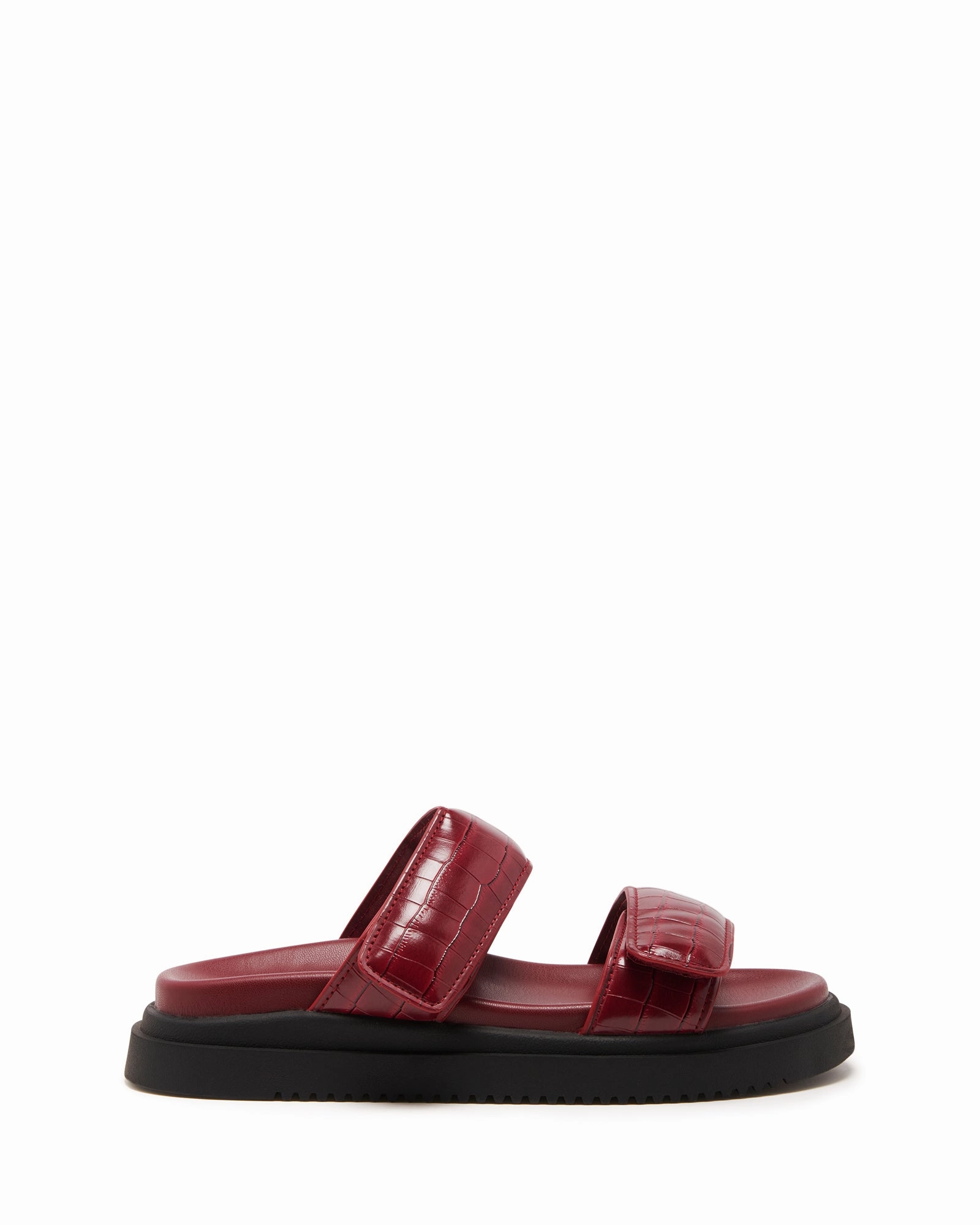 Simple Wear Relaxed Beach Shoes Pivot Flatform Sandal Cherry Croc