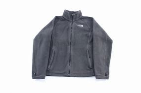 Women's The North Face Embroidered Logo Black Zip Up Jacket Breathable mesh lining