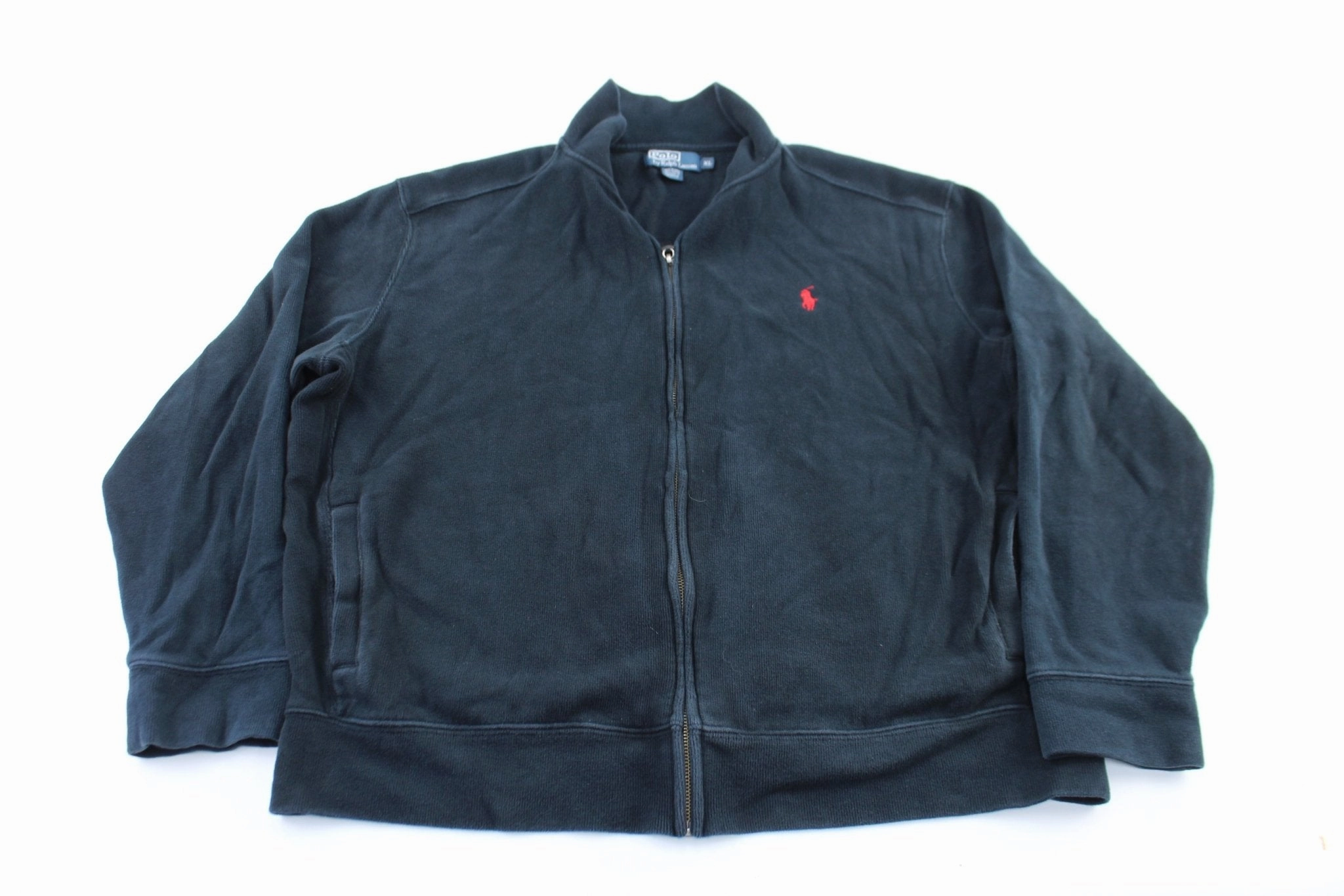 Polo by Ralph Lauren Embroidered Logo Black Zip Up Jacket Urban Lifestyle