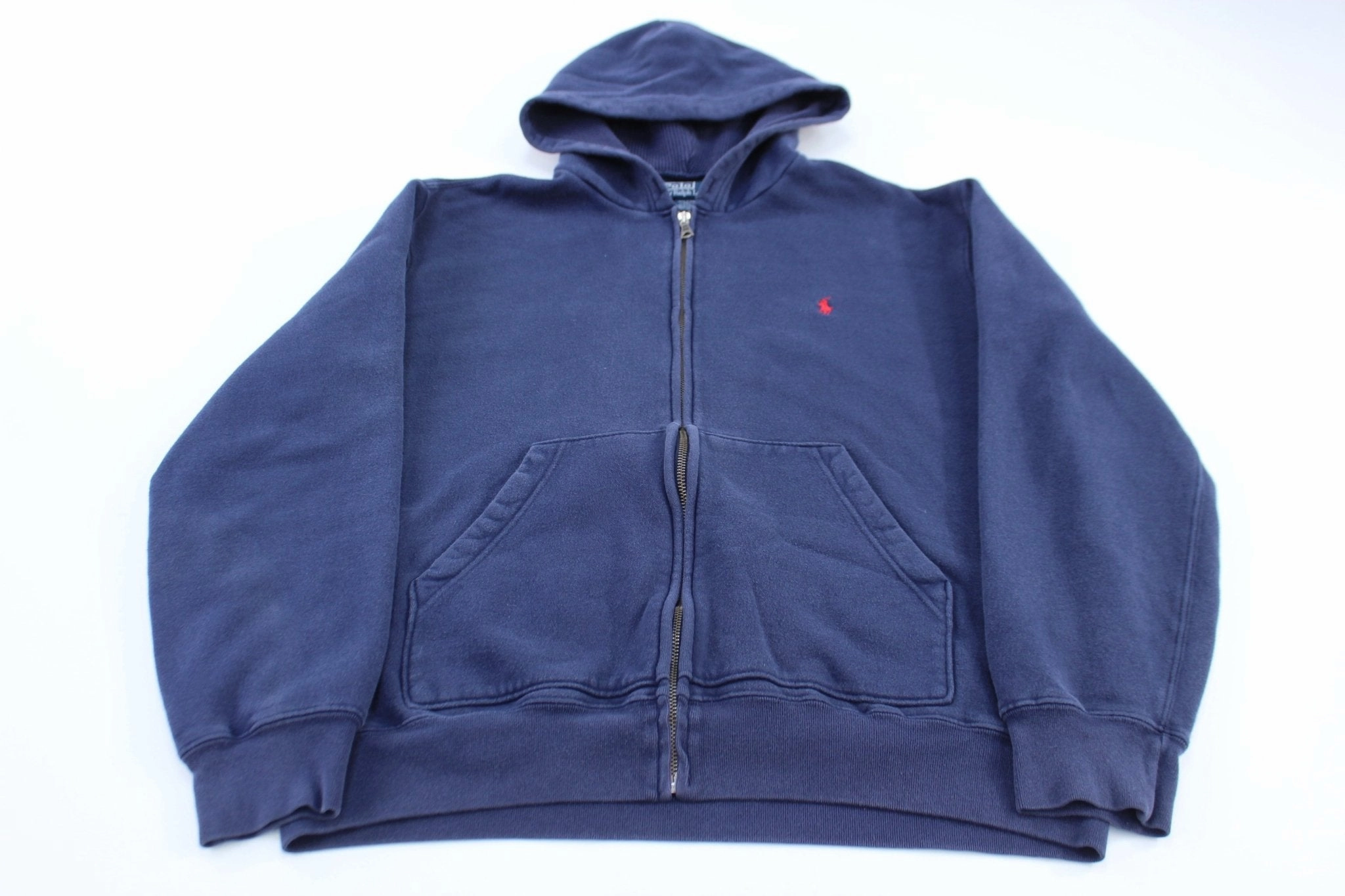 Polo by Ralph Lauren Embroidered Logo Blue Zip Up Hoodie Socks