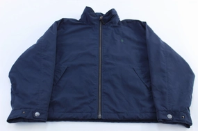 Polo by Ralph Lauren Embroidered Logo Blue Zip Up Jacket Urban Comfort