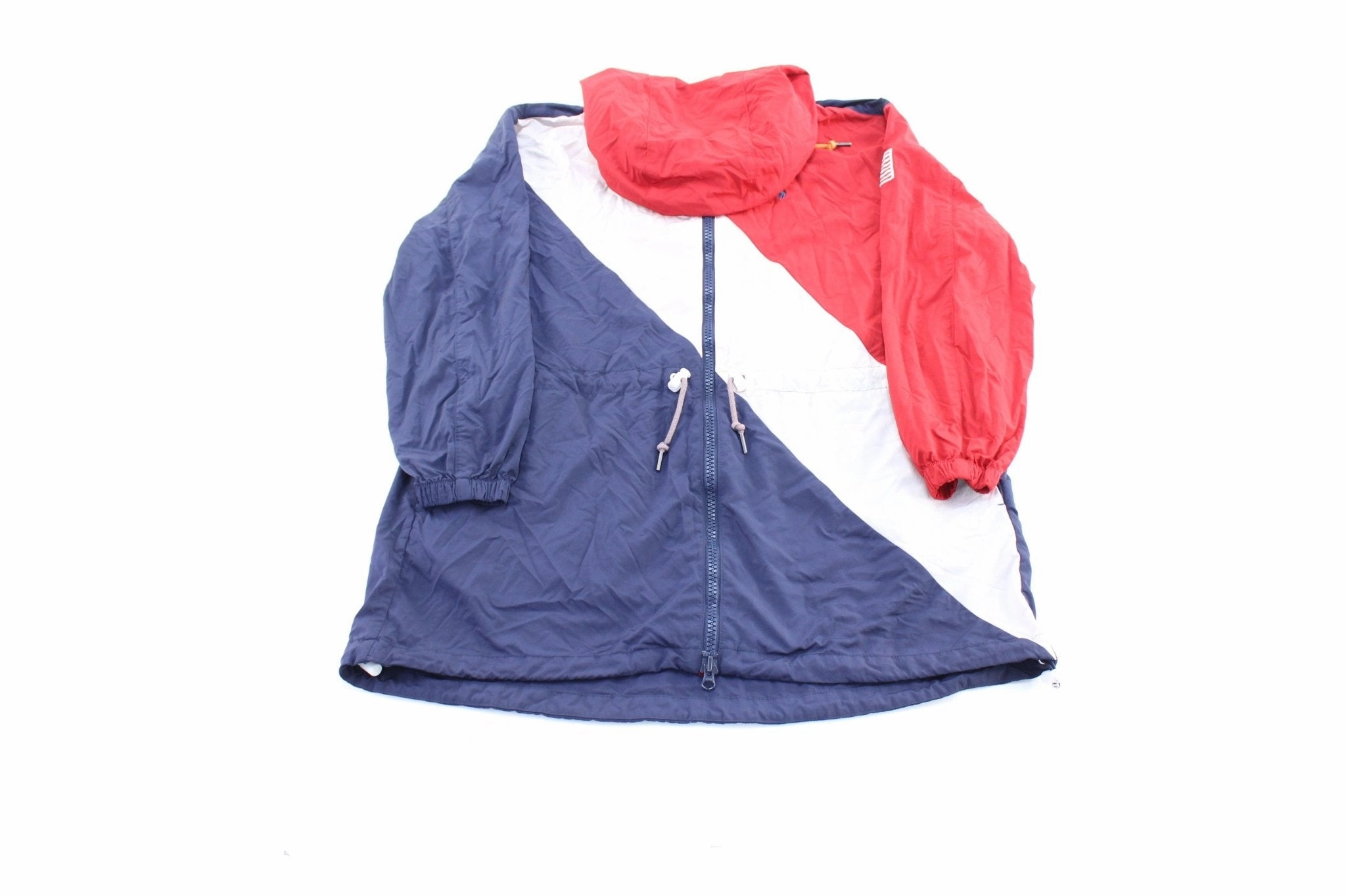 Chilly Day Polo by Ralph Lauren Embroidered Logo Red, Blue, & White Zip Up Jacket