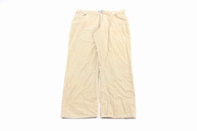 AdjustableDrawstring Versatile Look Polo by Ralph Lauren Tan Corduroy Pants