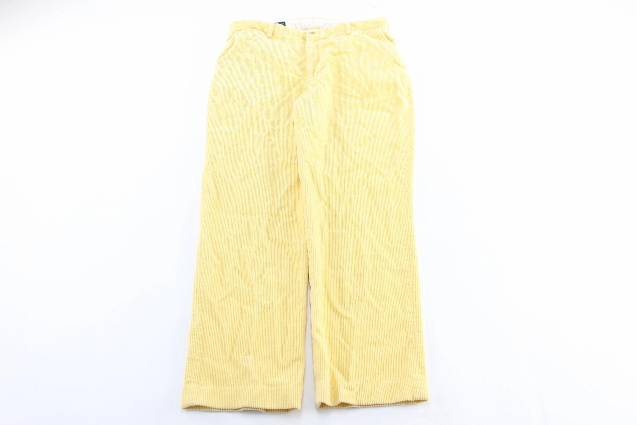 Polo by Ralph Lauren Yellow Corduroy Pants Chic Comfort