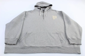 Red Ergonomic Design Polo Ralph Lauren Embroidered Logo Grey Pullover Hoodie