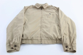 Unwind Polo Ralph Lauren Embroidered Logo Tan Zip Up Jacket