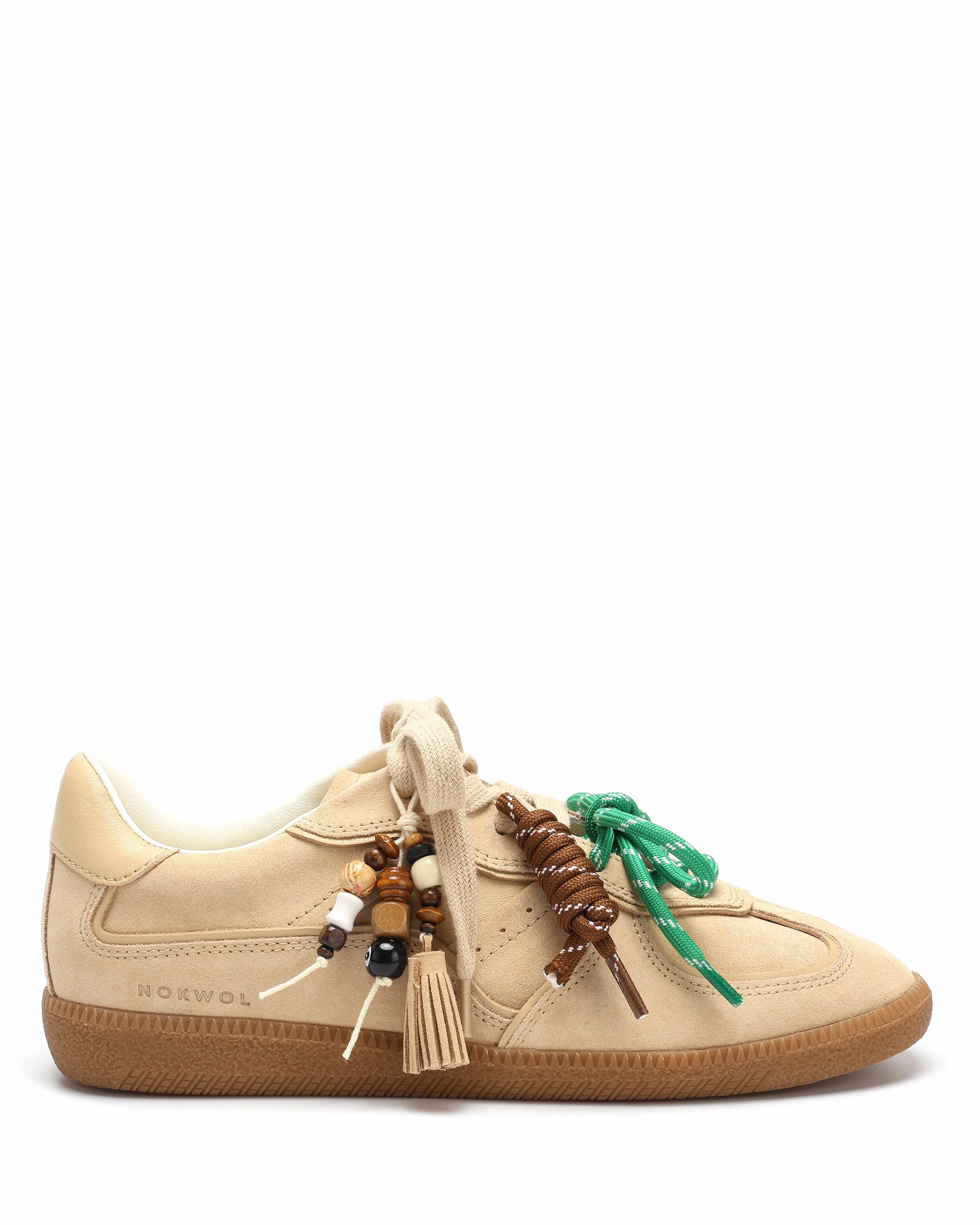 August Beige Suede Snug Heel Lock Bounce Support