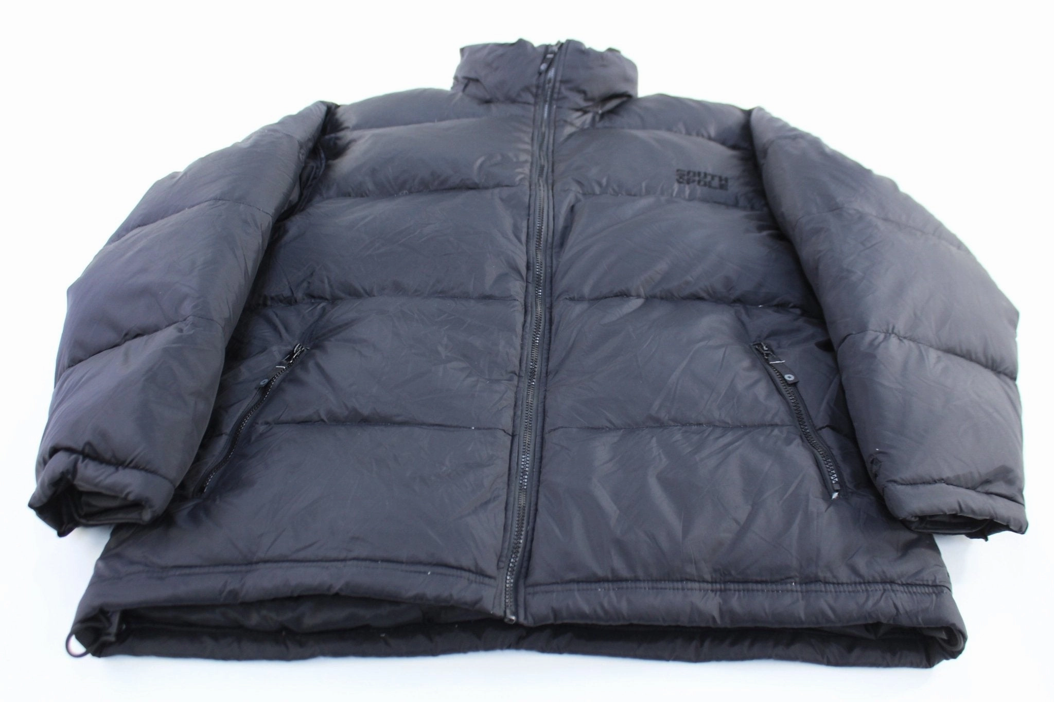 Maximize Temperature Regulating Southpole Embroidered Logo Black Puffer Jacket