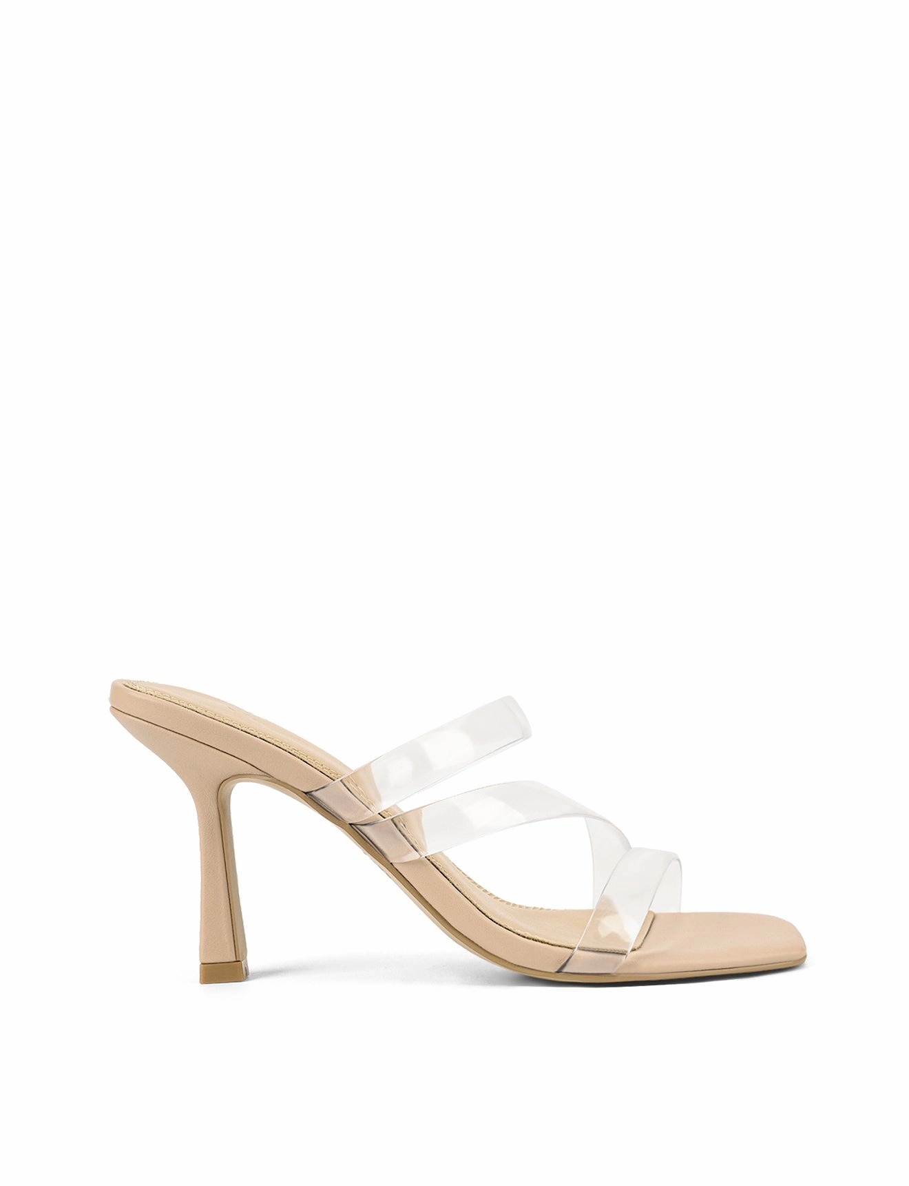 Comfort Trend All Day Wear Spence Heeled Sandals - Seashell Leather & Vinylite