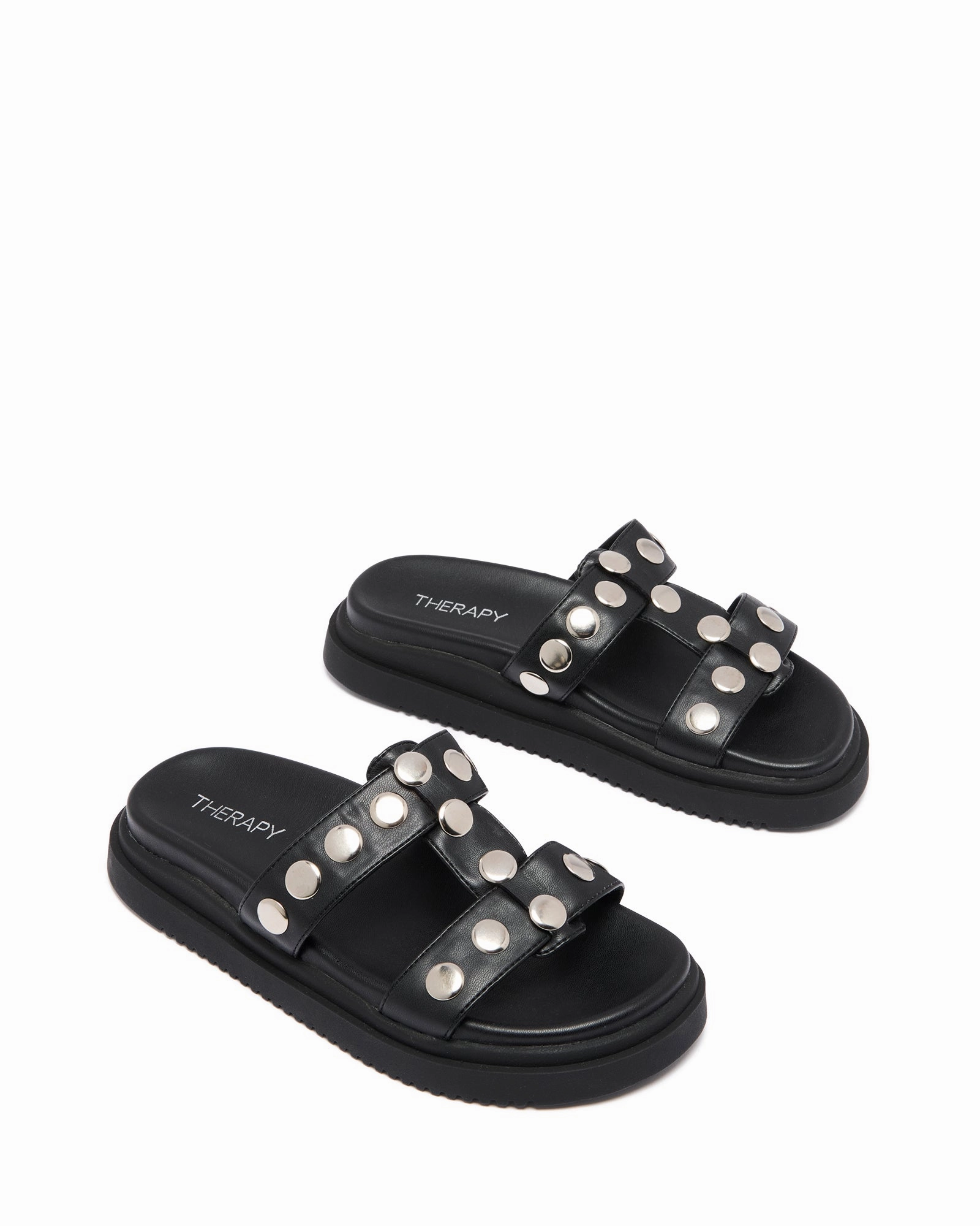 Pretense Sandal Black Flexible Groove Technology