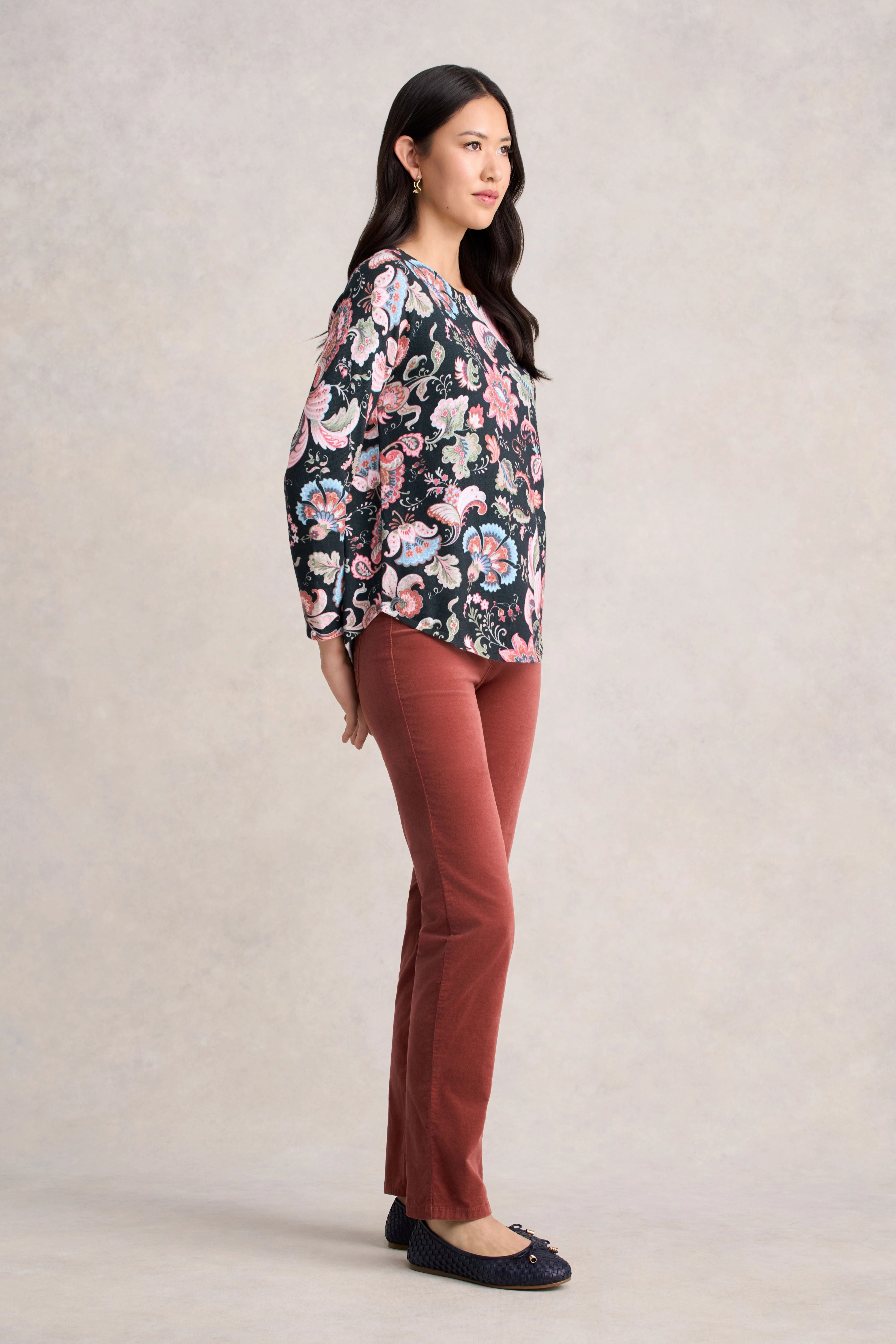 Neat Look Printed Cotton Jumper - Tapestry Print