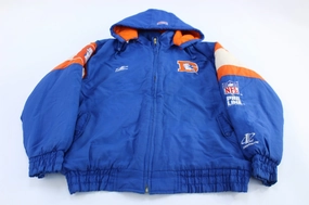 Pro Line Denver Broncos Football Puffer Jacket Denim train journey