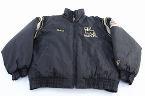 suitable for beauty pageants quilted Pro Player New Orleans Saints Football Puffer Jacket