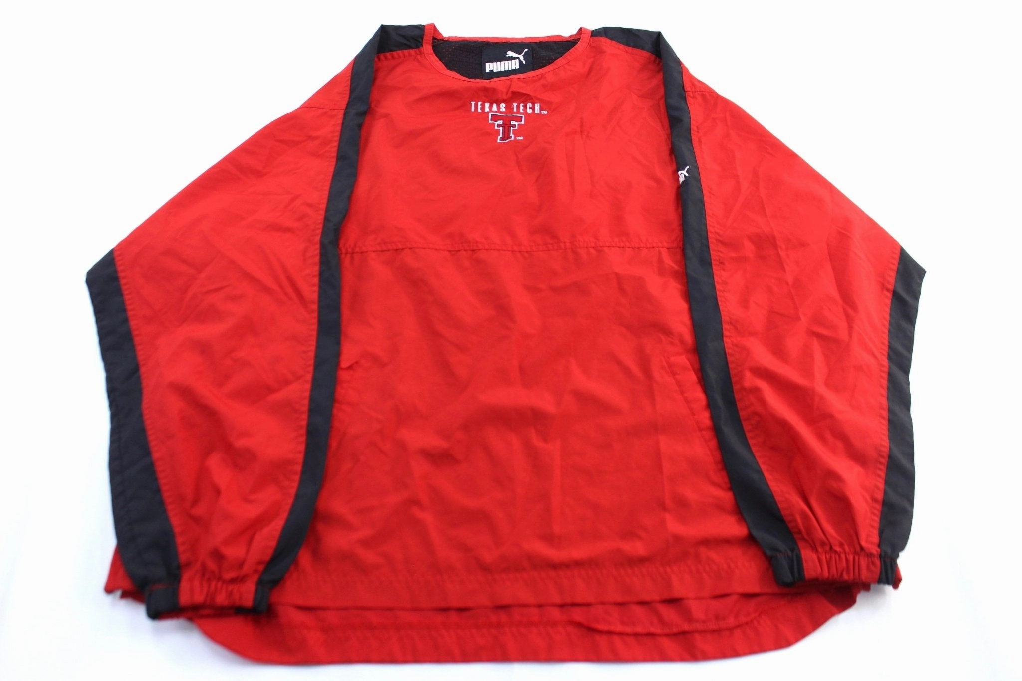 sunny Puma Embroidered Logo Texas Tech Windbreaker Pullover