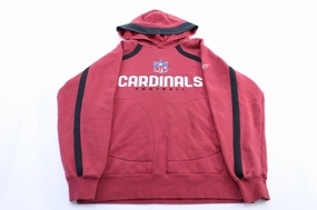 Urban Trek Reebok Embroidered Logo Arizona Cardinals Pullover Hoodie
