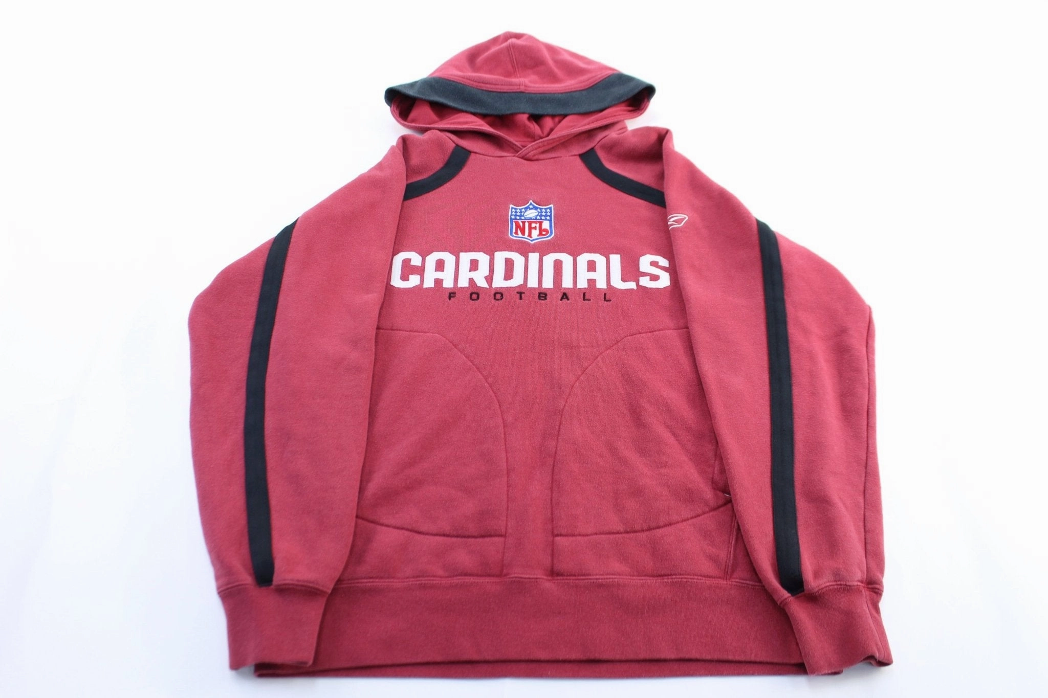 Urban Trek Reebok Embroidered Logo Arizona Cardinals Pullover Hoodie