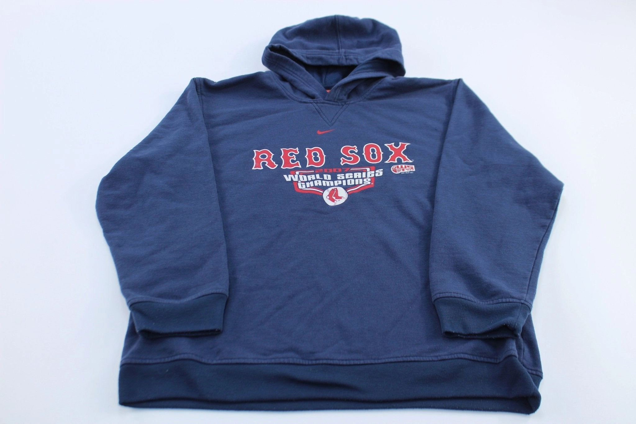 skier Women's Nike Logo  2007 Boston Red Sox World Series Champions Hoodie