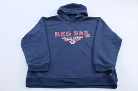 skier Women's Nike Logo  2007 Boston Red Sox World Series Champions Hoodie