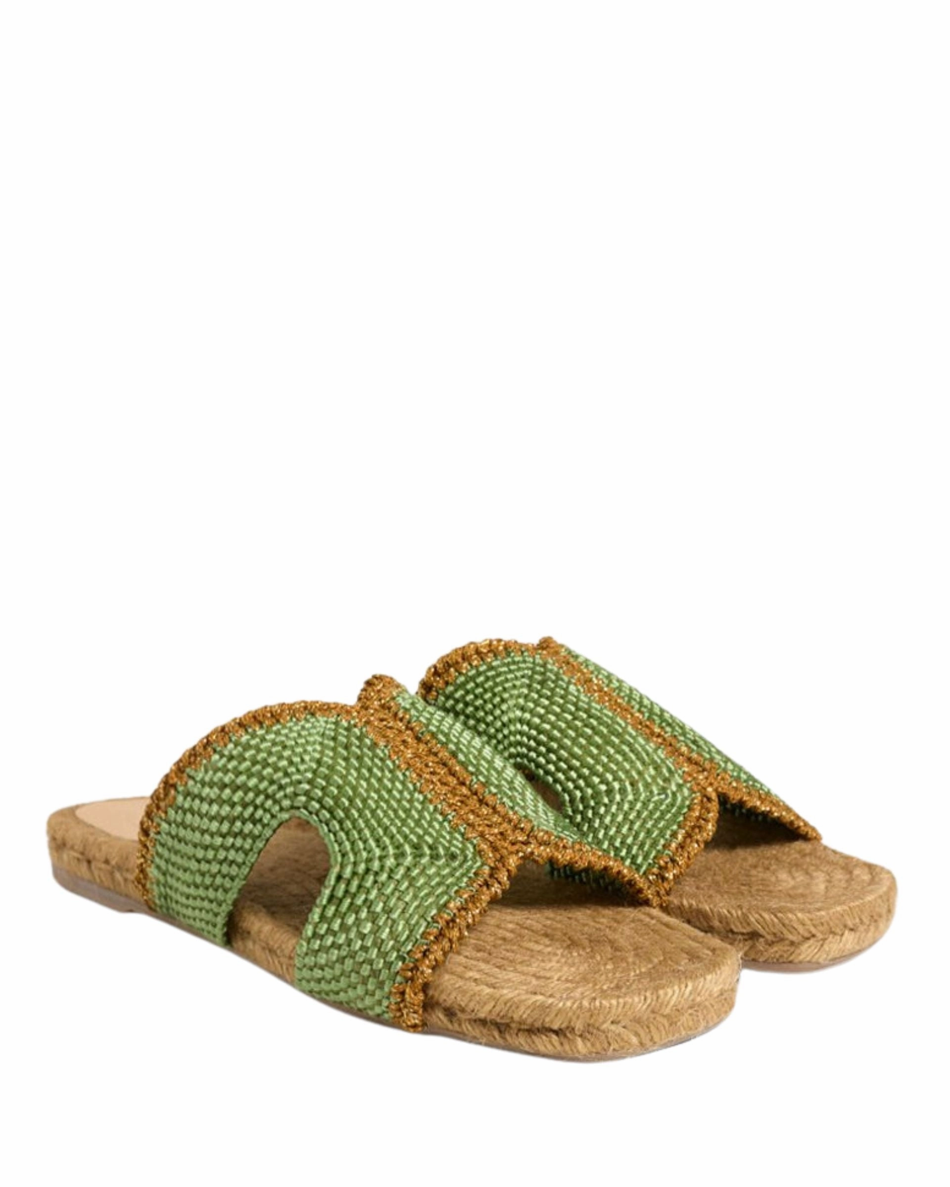 Travel Pura Green Sandal