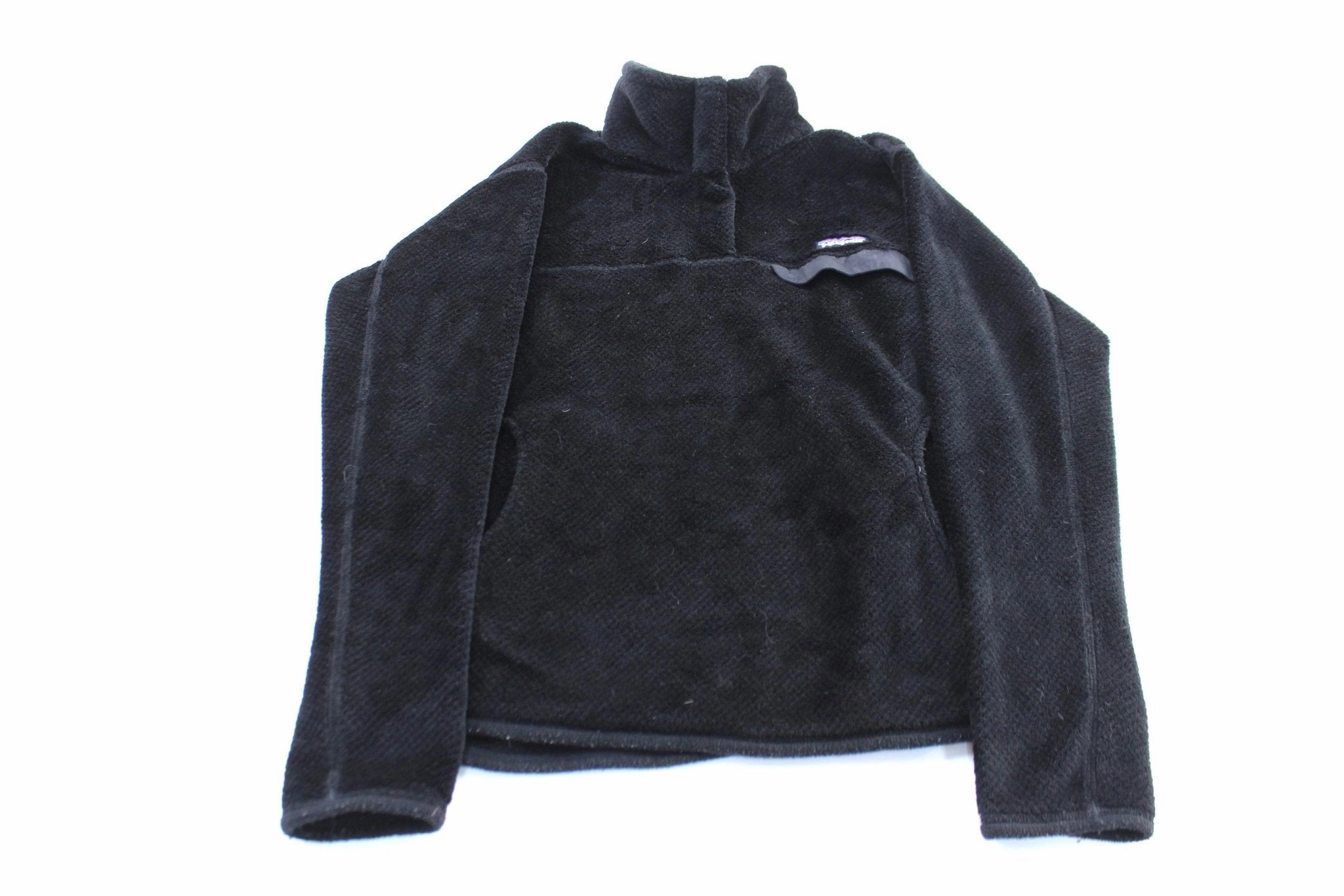 Weight Distribution System Women's Patagonia Logo Patch Black Snap-T Fleece Pullover