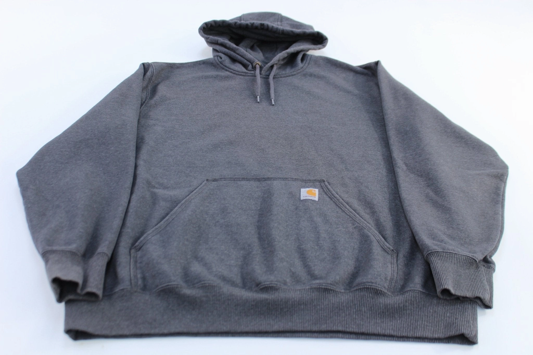 Carhartt Logo Patch Grey Original Fit Pullover Hoodie Construct Introduce