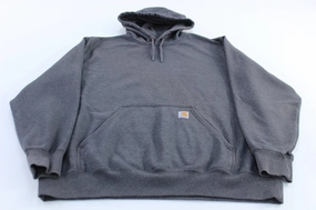 Carhartt Logo Patch Grey Original Fit Pullover Hoodie Construct Introduce