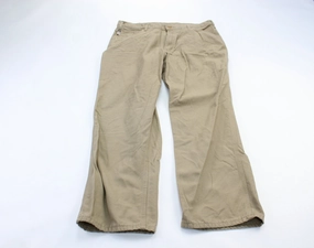 BreathableLining Carhartt Logo Patch Beige Carpenter Pants