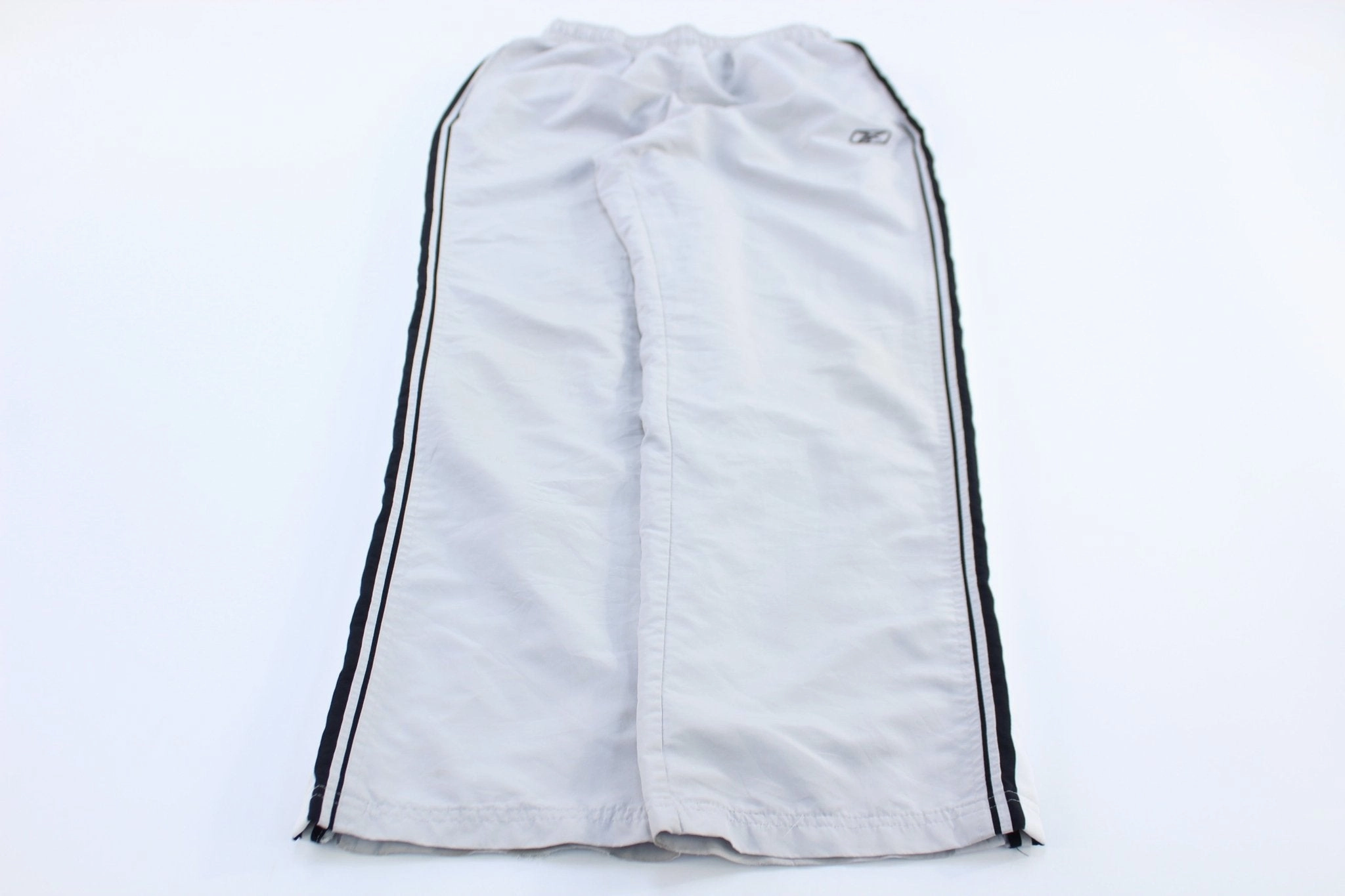 Moisture Lock Technology Trendy Design Adidas Embroidered Logo White & Black Striped Pants