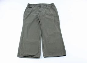 Women's Dickie's Logo Olive Green Carpenter Pants ThermalInsulation