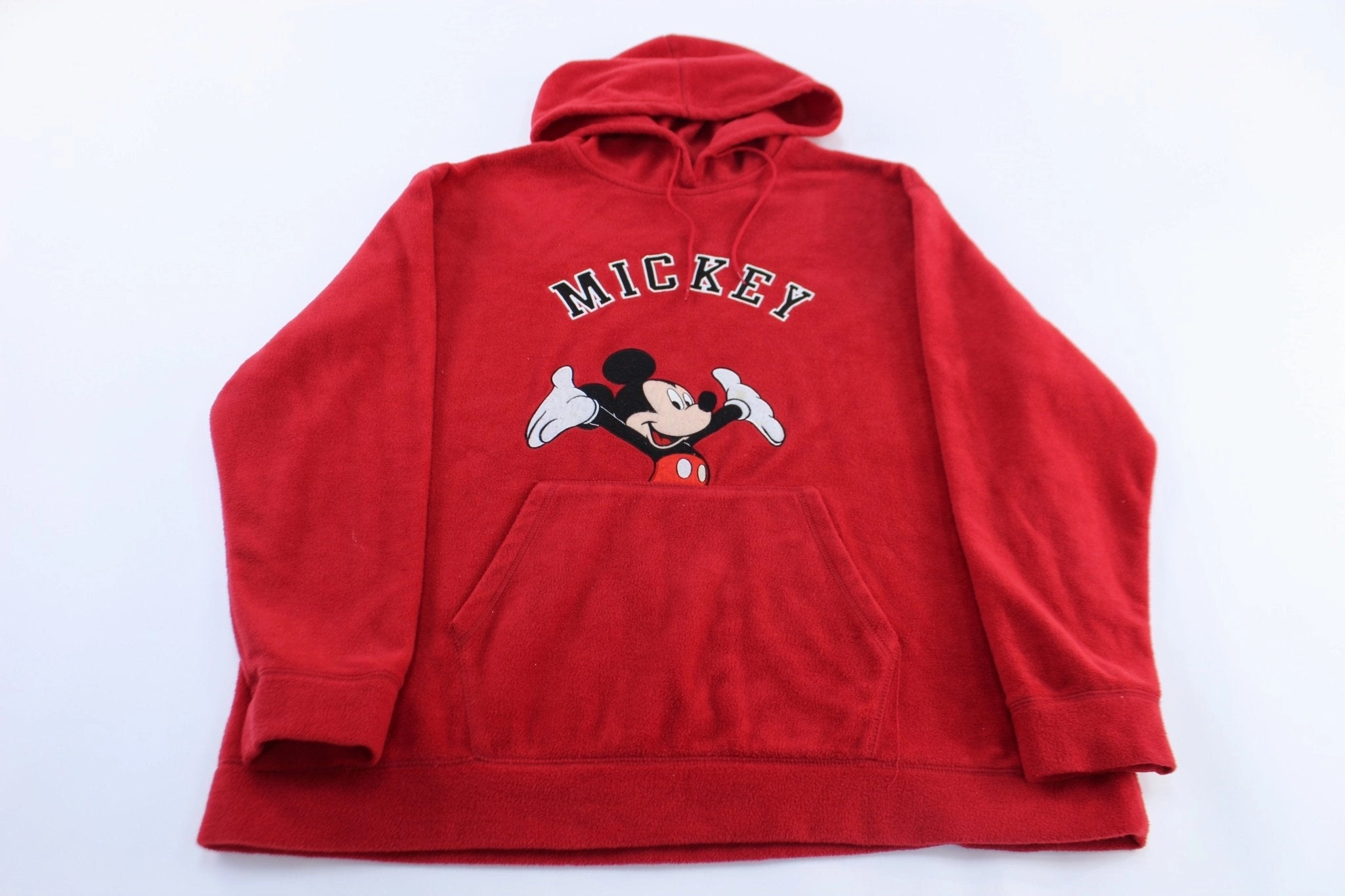 Women's Disney Embroidered Mickey Mouse Fleece Pullover Machine washable